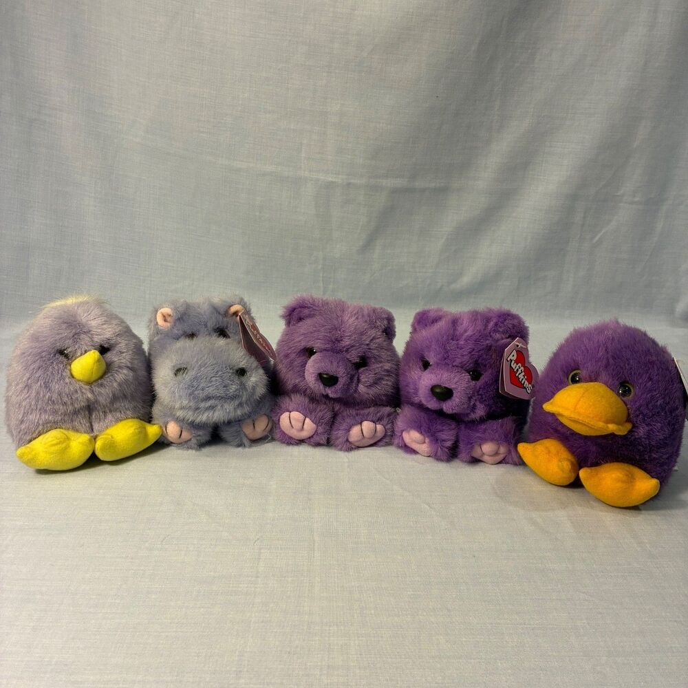 Puffkins Lot With Tags 1997 / 1998 Vintage Lot of 5